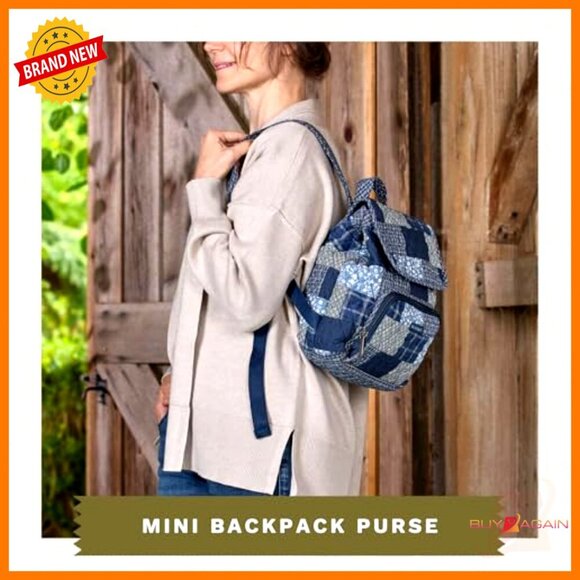 Mini Backpack Purse Small Size Adjustable Straps Hands Free Daily Essentials main image 3